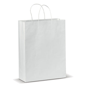 Borsa in carta - Grande 120g/m² Bianco - personalizzabile con logo