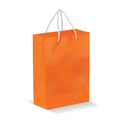 Borsa in carta Grande Arancione - personalizzabile con logo
