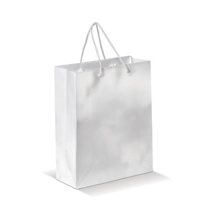Borsa in carta Media Bianco - personalizzabile con logo