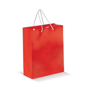 Borsa in carta Media Rosso - personalizzabile con logo