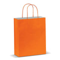 Borsa in carta Medium 120g/m² Arancione - personalizzabile con logo