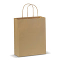 Borsa in carta Medium 120g/m² marrone - personalizzabile con logo