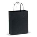 Borsa in carta Medium 120g/m² Nero - personalizzabile con logo