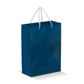 Borsa in carta Piccola blu navy - personalizzabile con logo