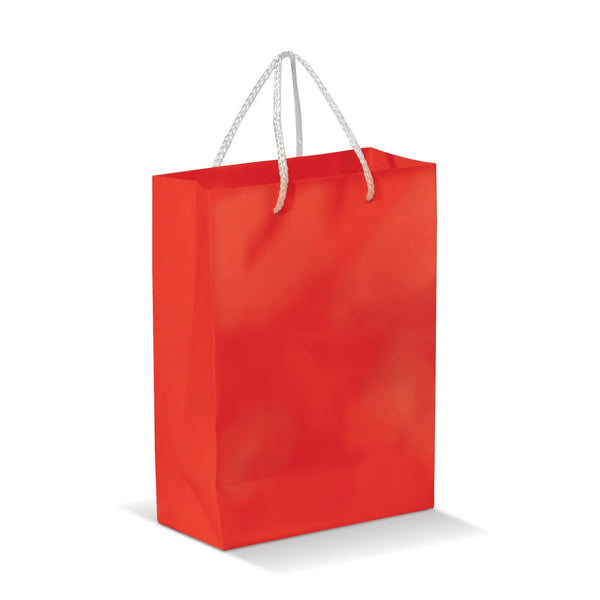 Borsa in carta Piccola Rosso - personalizzabile con logo