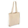 Borsa in cotone con coulisse OEKO-TEX® 38 x 42 cm 140g/m² beige - personalizzabile con logo
