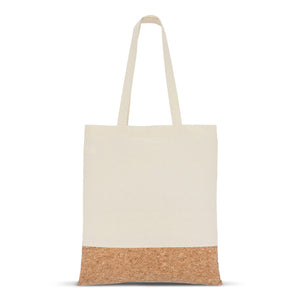 Borsa in cotone e sughero 170g/m² 35 x 40 cm natural - personalizzabile con logo