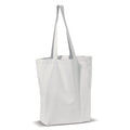 Borsa in cotone lunga 250g/m² Bianco - personalizzabile con logo