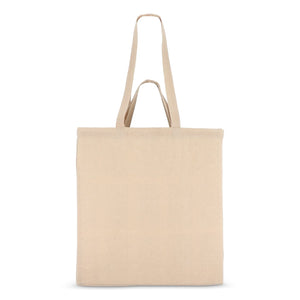Borsa in cotone OEKO-TEX® 38 x 10 x 42 cm 140g/m² beige - personalizzabile con logo