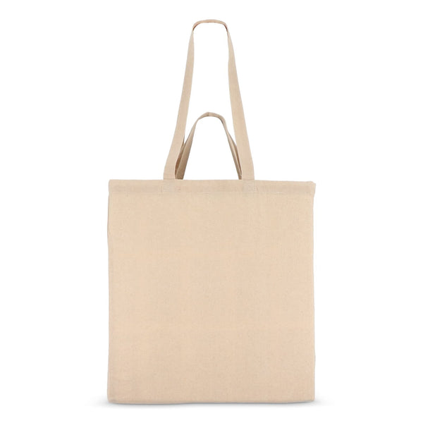 Borsa in cotone OEKO-TEX® 38 x 10 x 42 cm 140g/m² beige - personalizzabile con logo