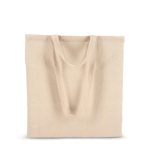 Borsa in cotone OEKO-TEX® 38 x 10 x 42 cm 140g/m² beige - personalizzabile con logo