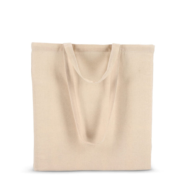 Borsa in cotone OEKO-TEX® 38 x 10 x 42 cm 140g/m² beige - personalizzabile con logo