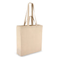 Borsa in cotone OEKO-TEX® 38 x 10 x 42 cm 140g/m² beige - personalizzabile con logo
