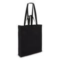 Borsa in cotone OEKO-TEX® 38 x 10 x 42 cm 140g/m² Nero - personalizzabile con logo