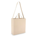 Borsa in cotone OEKO-TEX® 40 x 13 x 44 cm 220g/m² beige - personalizzabile con logo