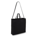 Borsa in cotone OEKO-TEX® 40 x 13 x 44 cm 220g/m² Nero - personalizzabile con logo