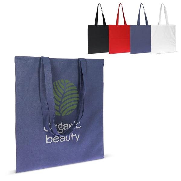 Borsa in cotone organico colore lungo 140g/m² 38x42 cm - personalizzabile con logo