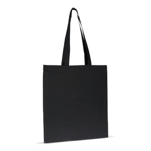 Borsa in cotone organico colore lungo 140g/m² 38x42 cm Nero - personalizzabile con logo