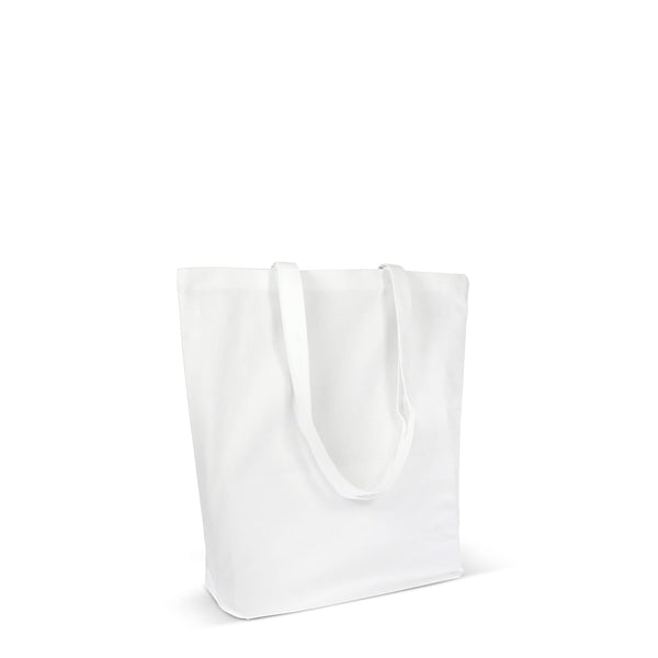 Borsa in cotone organico colore lungo 270g/m² 42x12x43 cm - personalizzabile con logo