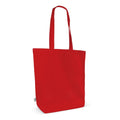 Borsa in cotone organico colore lungo 270g/m² 42x12x43 cm Rosso - personalizzabile con logo