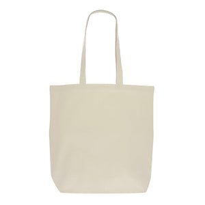 Borsa in cotone organico naturale lunga 270g/m² 42x12x43 cm beige - personalizzabile con logo