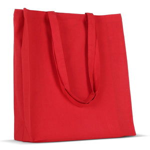 Borsa in cotone riciclato con soffietto 140g/m² 38x10x42cm - personalizzabile con logo