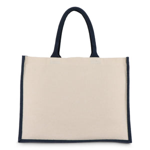 Borsa in juta-cotone OEKO-TEX® 42,5 x 19 x 32 cm 320g/m² - personalizzabile con logo