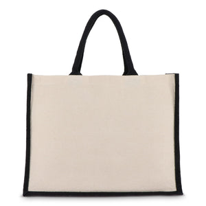 Borsa in juta-cotone OEKO-TEX® 42,5 x 19 x 32 cm 320g/m² - personalizzabile con logo