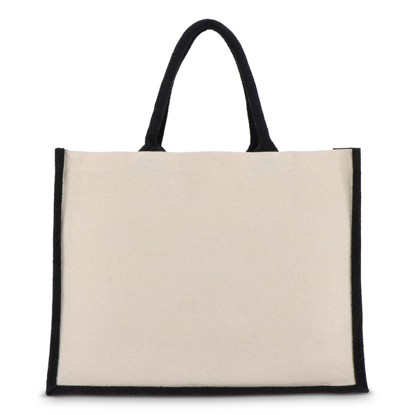 Borsa in juta-cotone OEKO-TEX® 42,5 x 19 x 32 cm 320g/m² - personalizzabile con logo