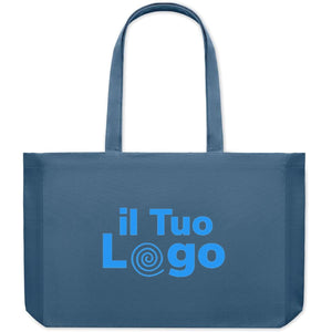 Borsa in tela riciclata 280 g colorata - personalizzabile con logo