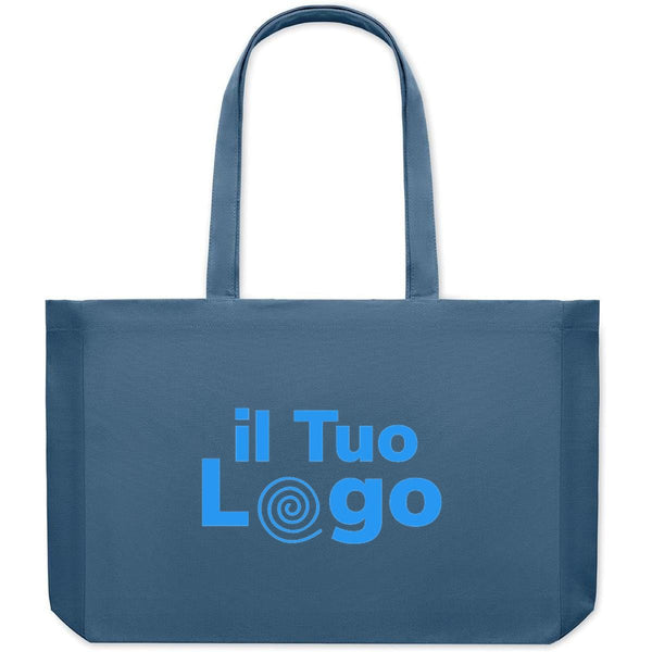 Borsa in tela riciclata 280 g colorata - personalizzabile con logo