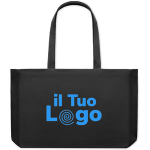 Borsa in tela riciclata 280 g colorata - personalizzabile con logo
