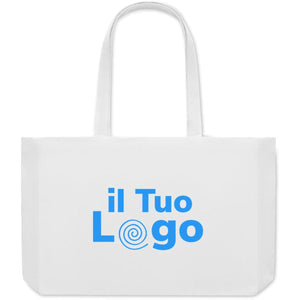 Borsa in tela riciclata 280 g colorata - personalizzabile con logo