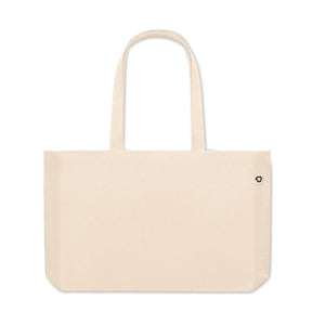 Borsa in tela riciclata 280 g naturale beige - personalizzabile con logo