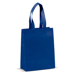 Borsa in TNT laminata 105 g/m² Long blu navy - personalizzabile con logo