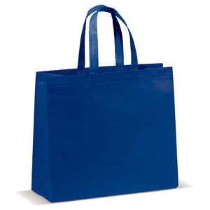 Borsa in TNT laminata 105 g/m² blu navy - personalizzabile con logo