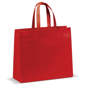 Borsa in TNT laminata 105 g/m² Rosso - personalizzabile con logo