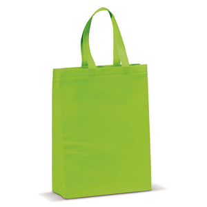 Borsa in TNT laminata medium 105g/m² verde - personalizzabile con logo