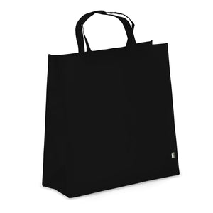 Borsa in TNT RPET 45 x 18 x 45 cm 75g/m² Nero - personalizzabile con logo