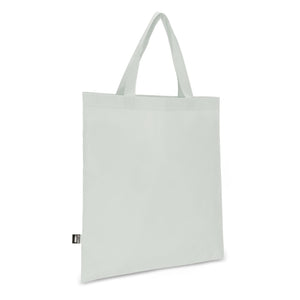 Borsa in TNT RPET con manici corti 38x42 cm 75g/m² Bianco - personalizzabile con logo
