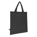 Borsa in TNT RPET con manici corti 38x42 cm 75g/m² Grigio - personalizzabile con logo