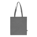 Borsa in TNT RPET con manici lunghi 38x42cm 75g/m² Grigio - personalizzabile con logo