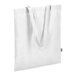 Borsa in TNT RPET con manici lunghi 38x42cm 75g/m² - personalizzabile con logo