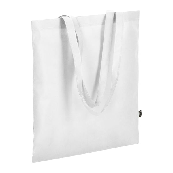 Borsa in TNT RPET con manici lunghi 38x42cm 75g/m² - personalizzabile con logo