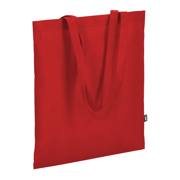 Borsa in TNT RPET con manici lunghi 38x42cm 75g/m² - personalizzabile con logo