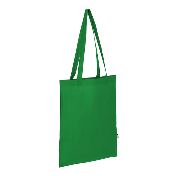 Borsa in TNT RPET con manici lunghi 38x42cm 75g/m² - personalizzabile con logo