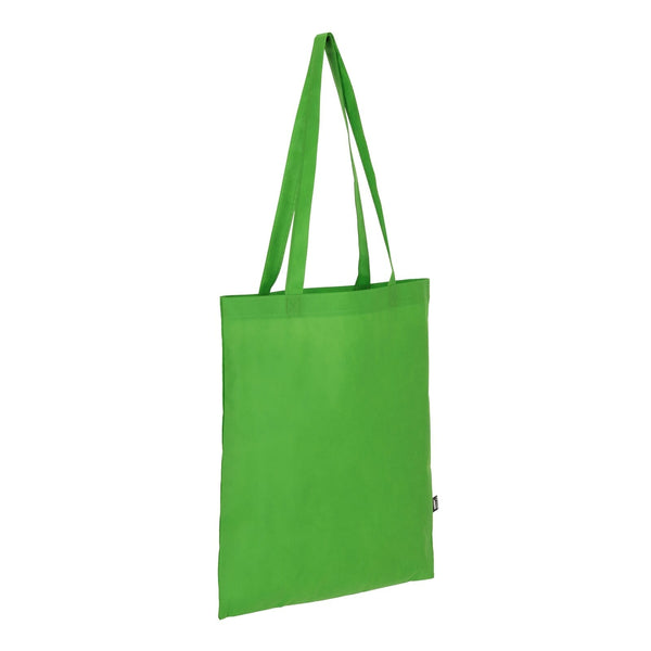 Borsa in TNT RPET con manici lunghi 38x42cm 75g/m² - personalizzabile con logo