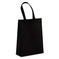 Borsa in TNT RPET laminato 30 x 12 x 40 cm 105g/m² Nero - personalizzabile con logo
