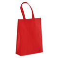 Borsa in TNT RPET laminato 30 x 12 x 40 cm 105g/m² Rosso - personalizzabile con logo