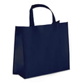 Borsa in TNT RPET laminato 40 x 16 x 35 cm 105g/m² blu navy - personalizzabile con logo
